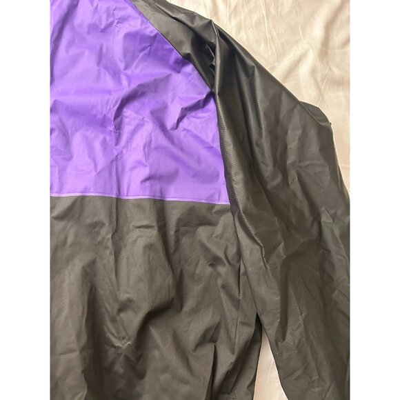 Vintage Windbreaker Jackets Men's Size Small 100% Vinyl Outdoor 1/4 Zip Blue Bla - Picture 6 of 10